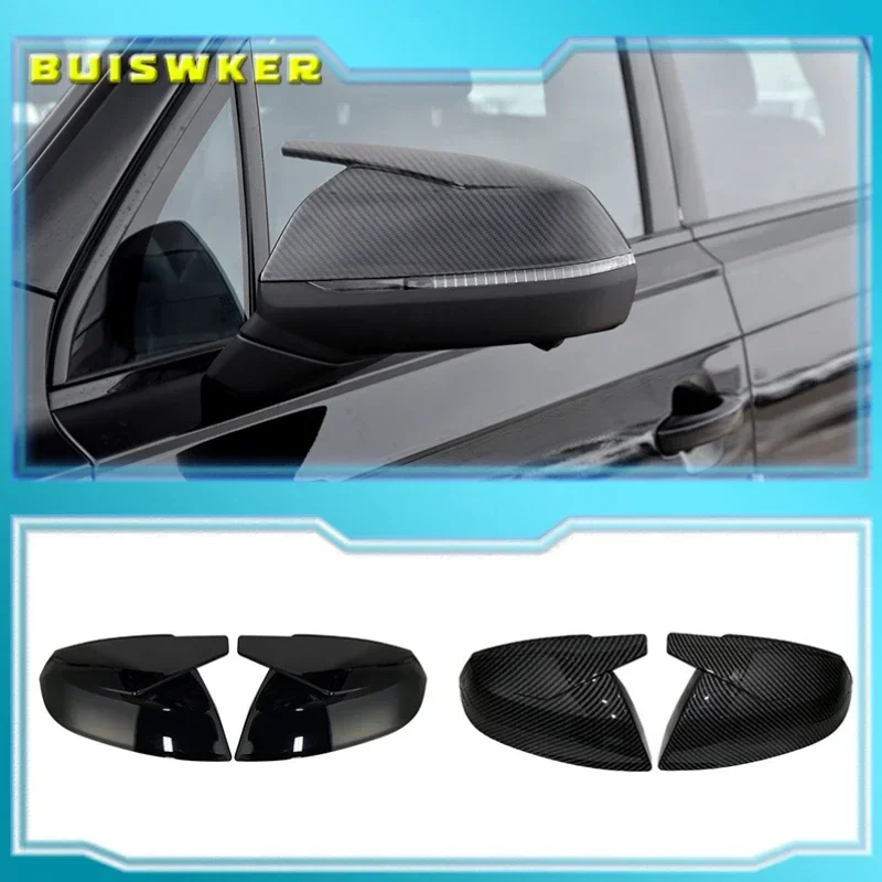 

Крышка зеркала заднего вида в стиле ABT, сменная крышка объектива для Audi Q5 Q5L SQ5 Q7 SQ7 FY 4M 45 50 55 60 TDI TFSI S Line Sline 2016-22