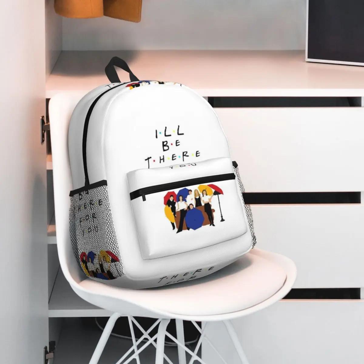 Friend TV Show Student Backpack School Bag Hiking Travel Daypack for Boys Girls Bookbag Shoulder Bags