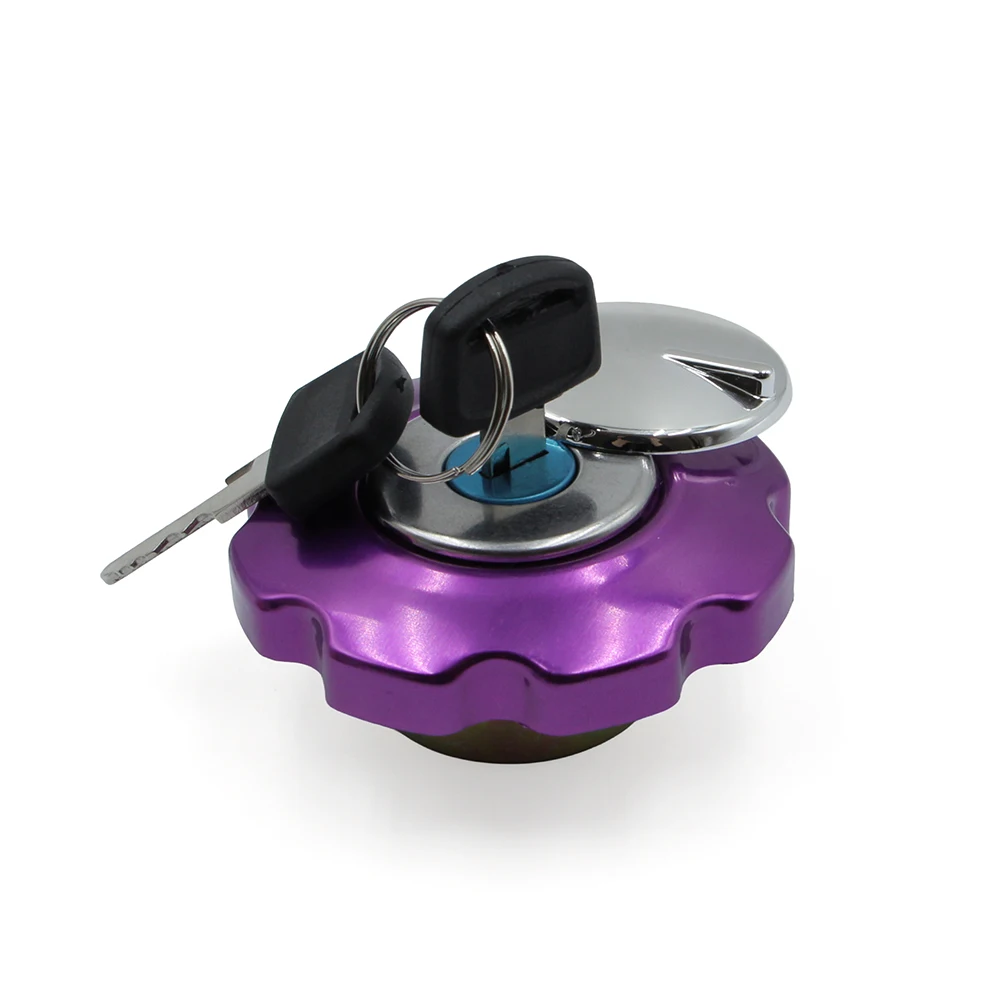 New Aluminum Alloy Fuel Tank Cap Cover Lock Set with 2 Keys For CG125 TMX Motorcycle Dirt Bike Modification Accessories