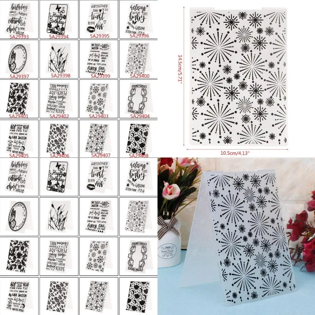 

Xmas Snowflake Embossing Folder Template for Gift Scrapbooking Photo Album Card high quality