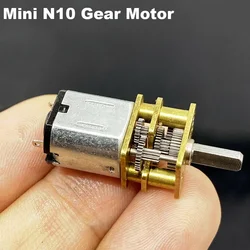 N10 Full Metal Gear Motor Mini Gearbox Speed Reduction Motor DC 3V-6V 5V  Slow Speed Large Torque DIY Robot Car Lock