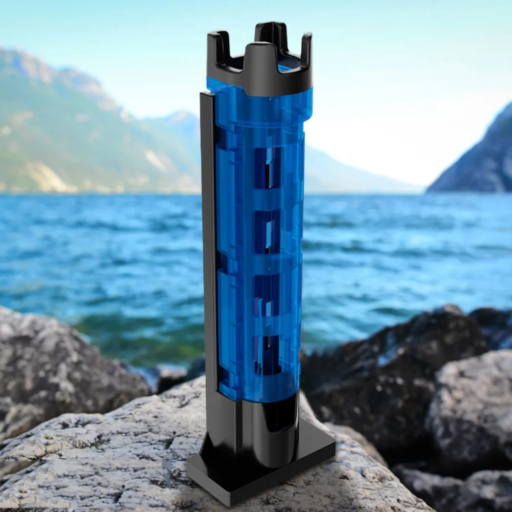 

Plastic Fishing Rod Stand Detachable Fishing Box Rod Display Bracket Adjustable Portable Snap Design Outdoor Accessories