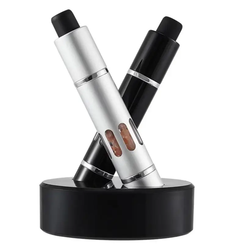 J1UL1N Salt Sea Spices Pepper Grinder Thumb Push Button Practical Aluminum Alloy External Grinding Spring Steel Mill Tool
