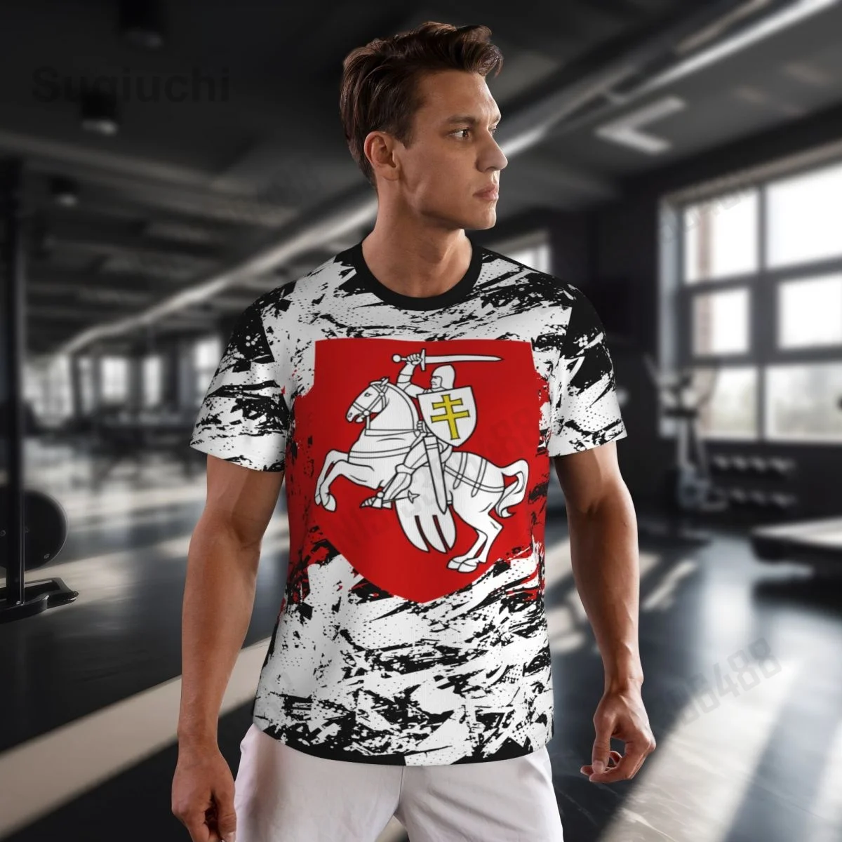 

2026 Belarus 44 Flag Retro 3D Printing Summer Short Sleeve T-Shirt Men Women Mesh Clothing Breathable Sports Tees