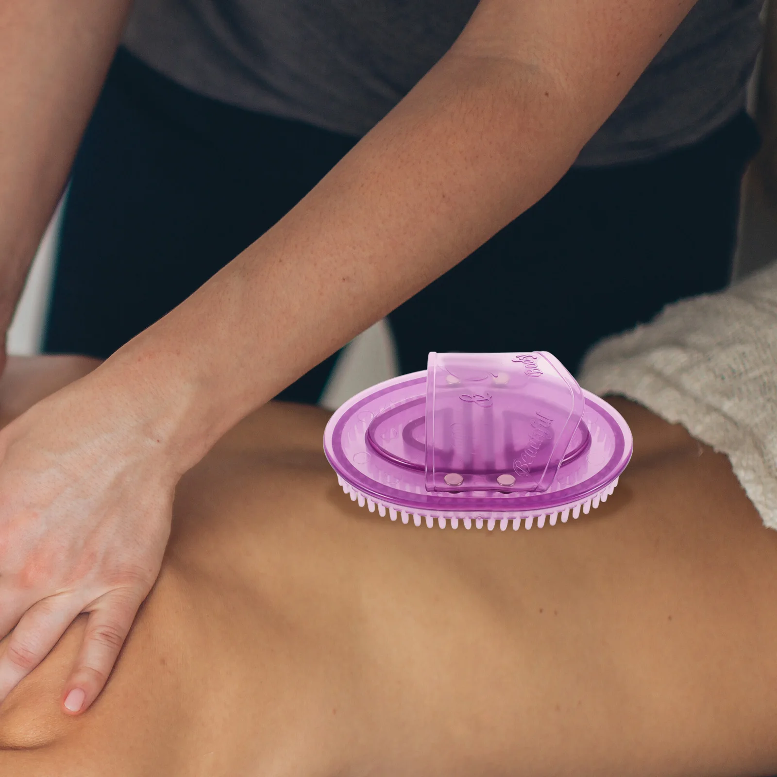 

Massage Brush Body Massager Handheld Silicone Tool Wear Resistant Scalp Back Stomach Legs Arm Spa Durable Soft Acupoint Contact