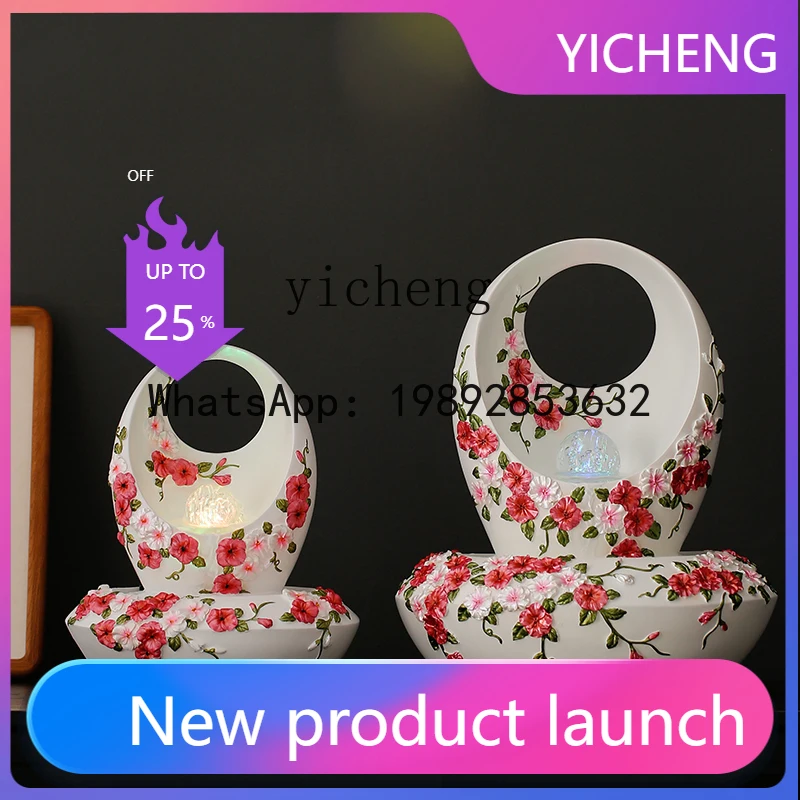 

XX настольный фонтан свет роскошный орнамент гостиная комната циркулирующая вода украшение подарок