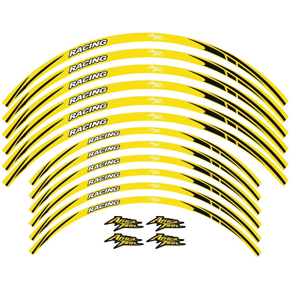 

17inch Wheels Hub Stickers Motorcycle Accessories Reflective Decals Stripes For HONDA CRF1100L Africa Twin