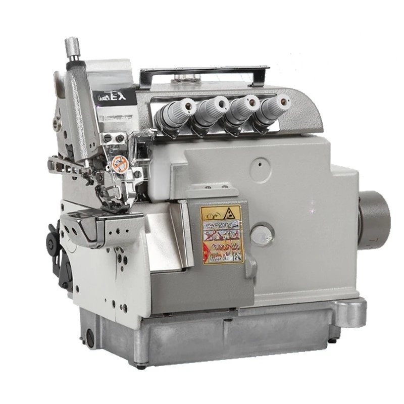 

waist pull sewing mac hine four-line five-thread indu strial small mouth overl ock mach ine for household hemming machine