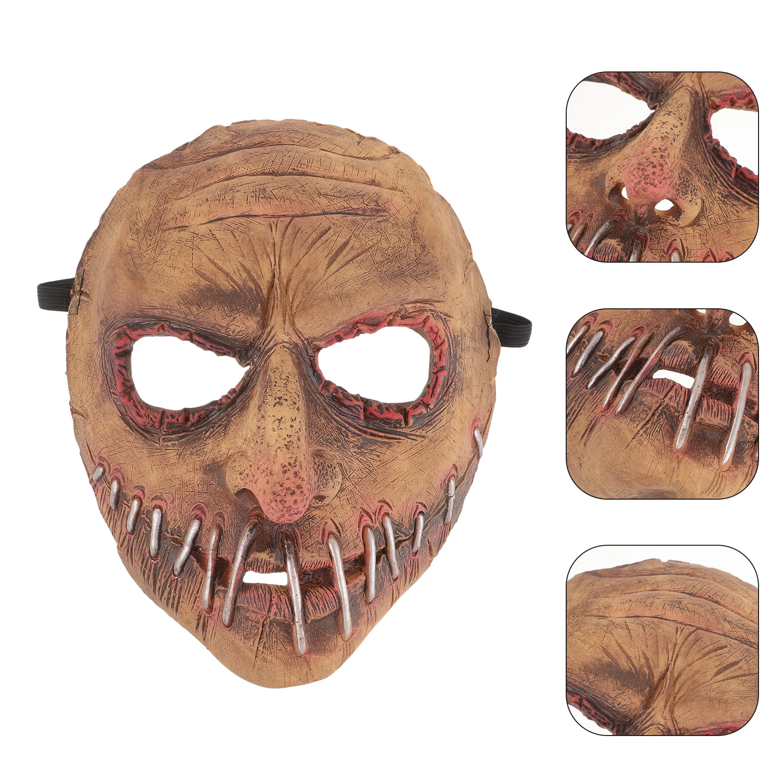 

Scary Halloween Creepy Cosplay Face Cover For Adults Halloween Haunted House Prop Party Haunted House Stage Prop