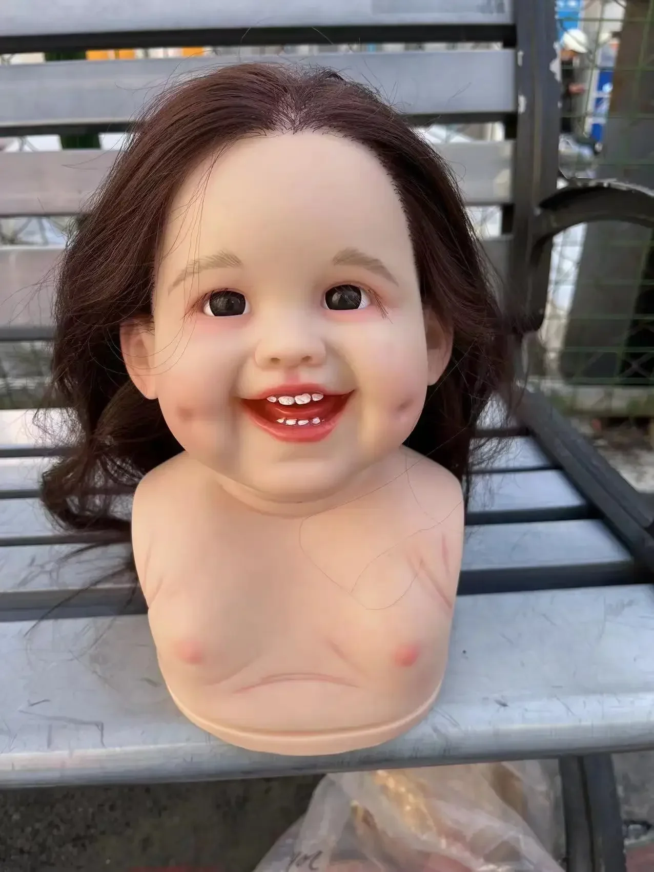 

SINO-BB индивидуальные ограниченные поставки 29 дюймов Reborn Baby Dimple волосы с ручным укорением реальные фотографии Рождественский подарок