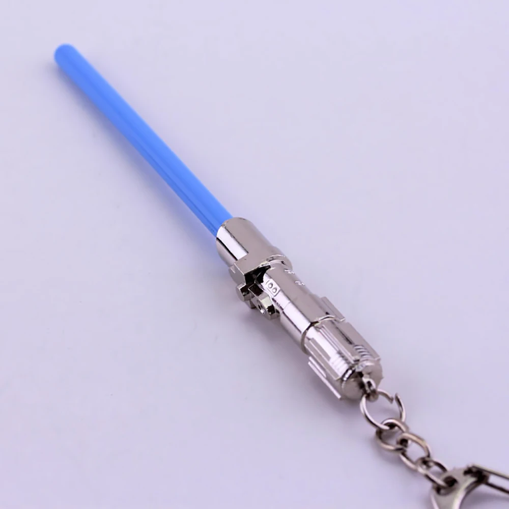Cool Spaceship Keychains Lightsaber Metal Pendant Keyring