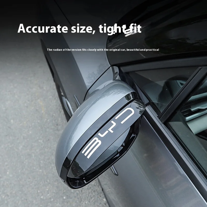 For BYD Yuan UP 2022 Special Window Rain Eyebrow Rearview Mirror Rain Shield Waterproof Rain Eyebrow Decoration Car Accessories