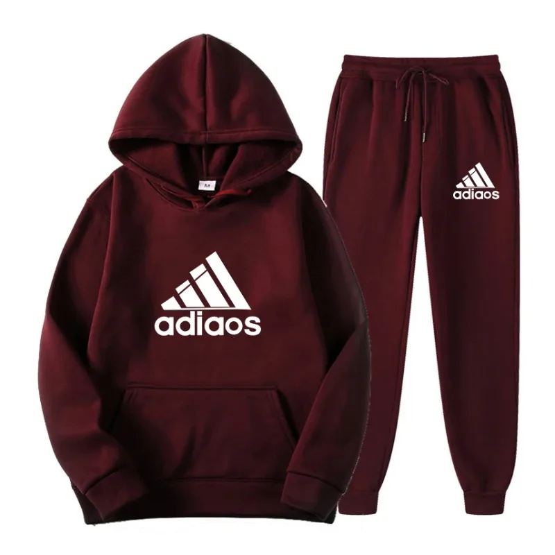 

A casual men's hooded sweatshirt and sports pants set, suitable for fashionable fitness jogging in autumn and winter seasons.