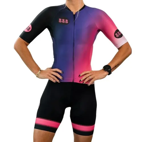 Imagen 1 del producto Conjunto de Jersey de Tres Pinas para mujer, conjunto de pantalones cortos de bicicleta 9D, Ropa de ciclismo de montaña, camisetas de ciclismo profesionales de secado rápido, Maillot Culotte, 2020