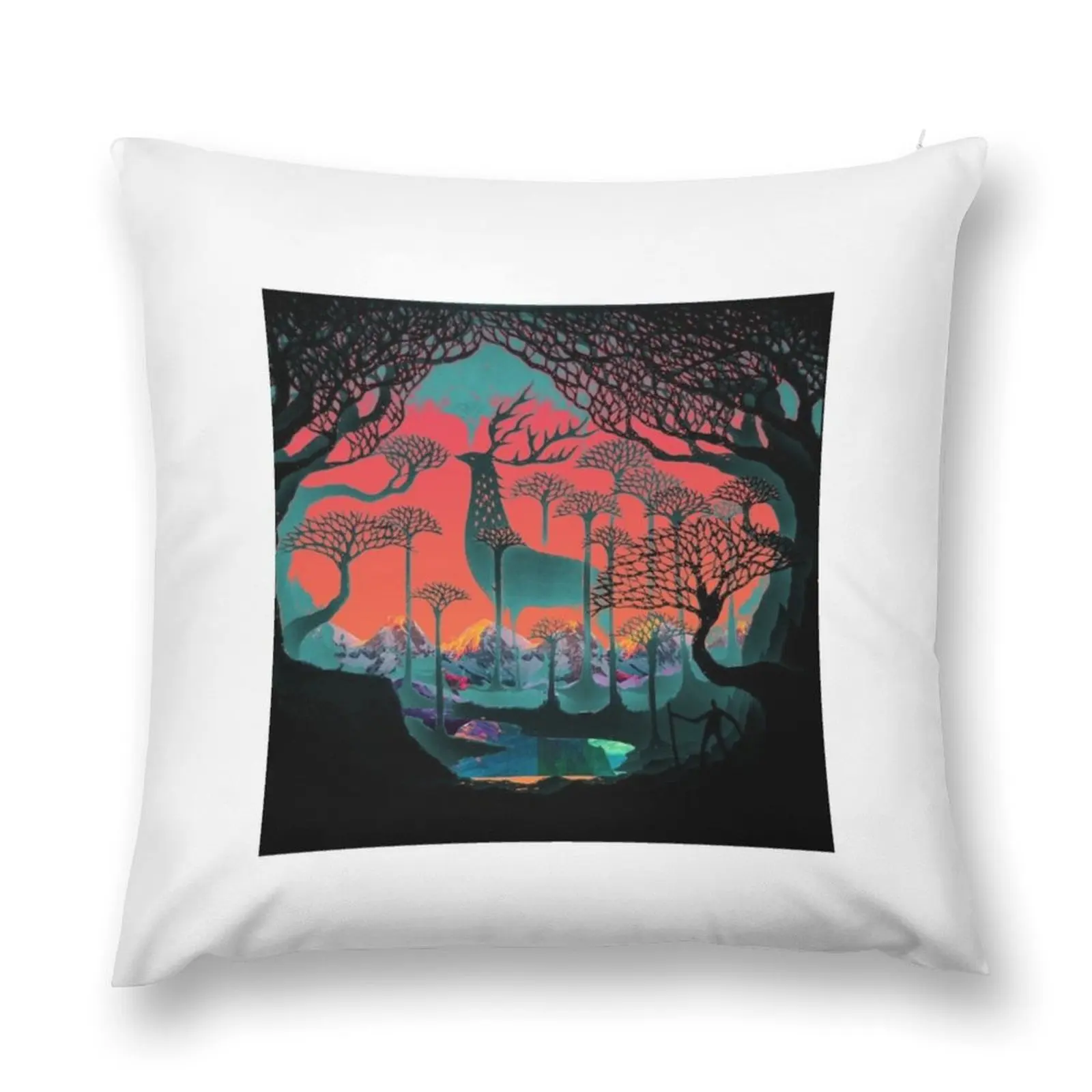 

Forest Spirit - Woodland Throw Pillow Pillow Decor ornamental pillows pillow