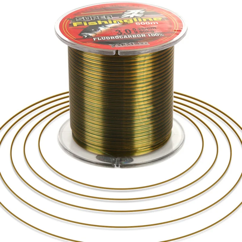 500M Fishing Line Fly Line Not Fluorocarbon Tackle Fishing Lines Super Strong Abrasion Resistance High Quality Nylon Accessories