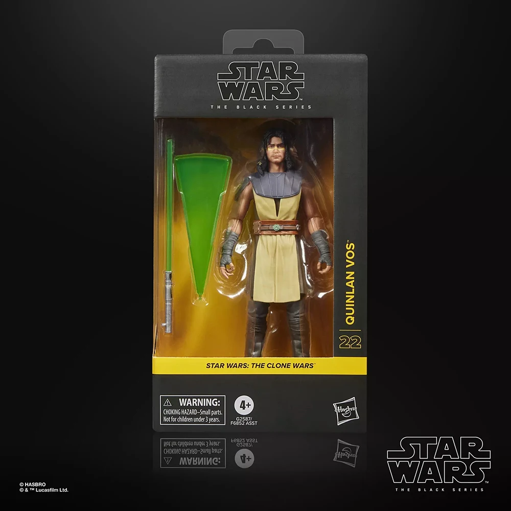 [In-Stock] Hasbro STAR WARS The Black Series Quinlan Vos (The Clone Wars) 6-Inch-Scale Action Figure Model Collection Gift Toys view 6