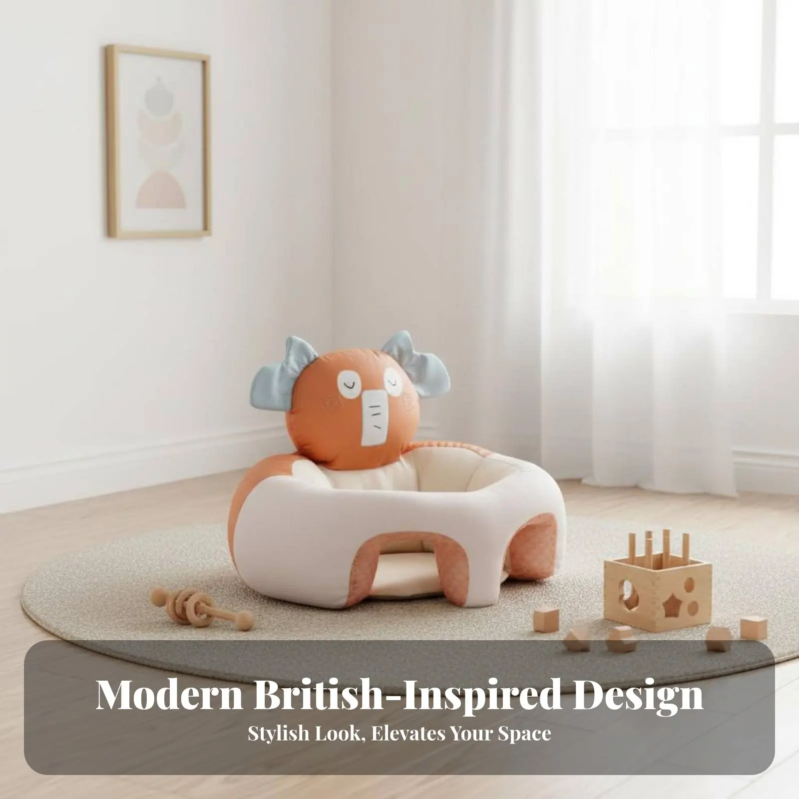 

Детский диван-кресло в форме динозавра для обучения сидению, с мягкой подкладкой, защита от опрокидывания, моющийся чехол, для малышей