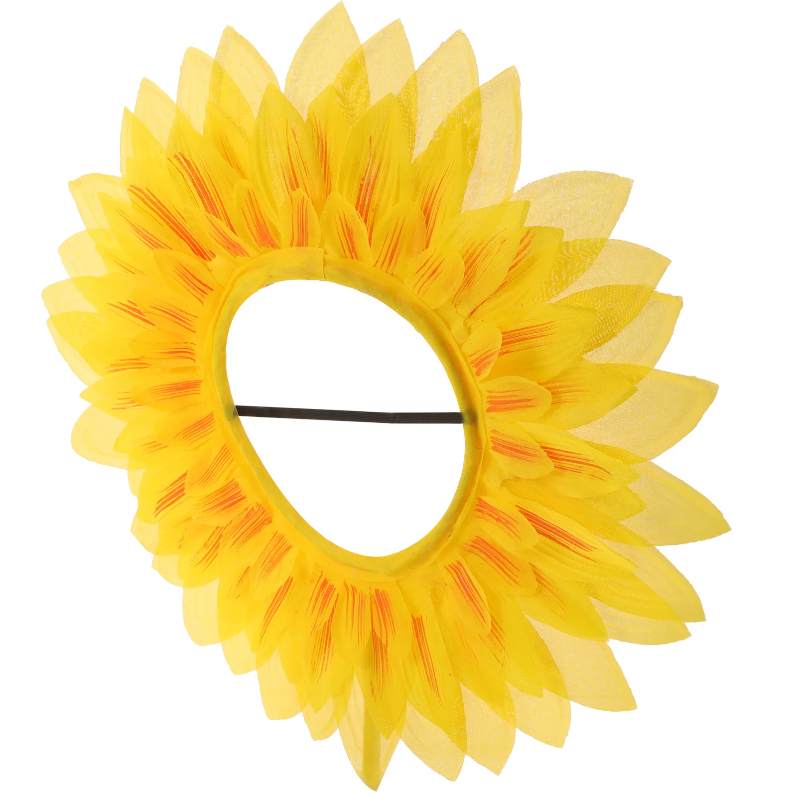 

Hood for Adults Decoration Party Supplies Sun Yellow Sunflower Face Cover Toddler Kids Headbands