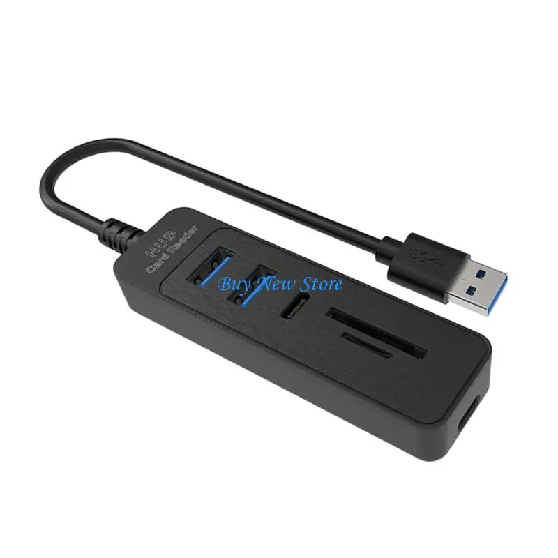 20CE 5 trong 1 Bộ điều hợp USB cho đầu đọc thẻ máy tính để máy tính xách tay và nhiều cổng