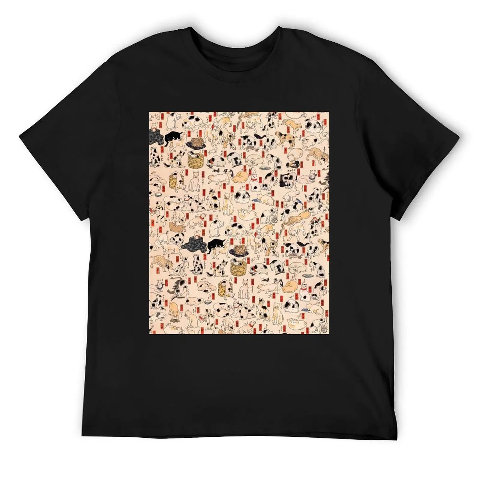 

Ukiyo-e Cats by Utagawa Kuniyoshi (1798-1861) T-Shirt shirts graphic sweat tshirts for men