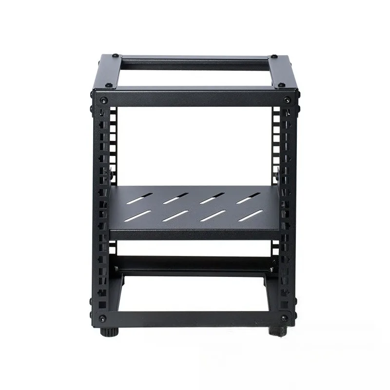 10 Open Cabinet Home Easy Rack Desktop switch Amplifier Chassis NAS Equipment Shelf