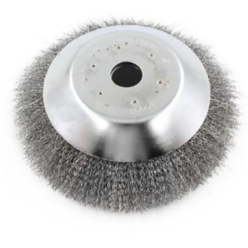 HGHO 6X20cm Trimmer Head Thin Steel Wire Brush Weeding Plate for Lawn Mower Garden Weed Brush Cutter Tools