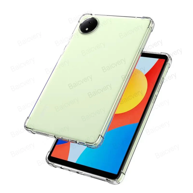 Carcasa para Xiaomi Redmi Pad SE de 8,7 pulgadas, cubierta trasera transparente de silicona suave