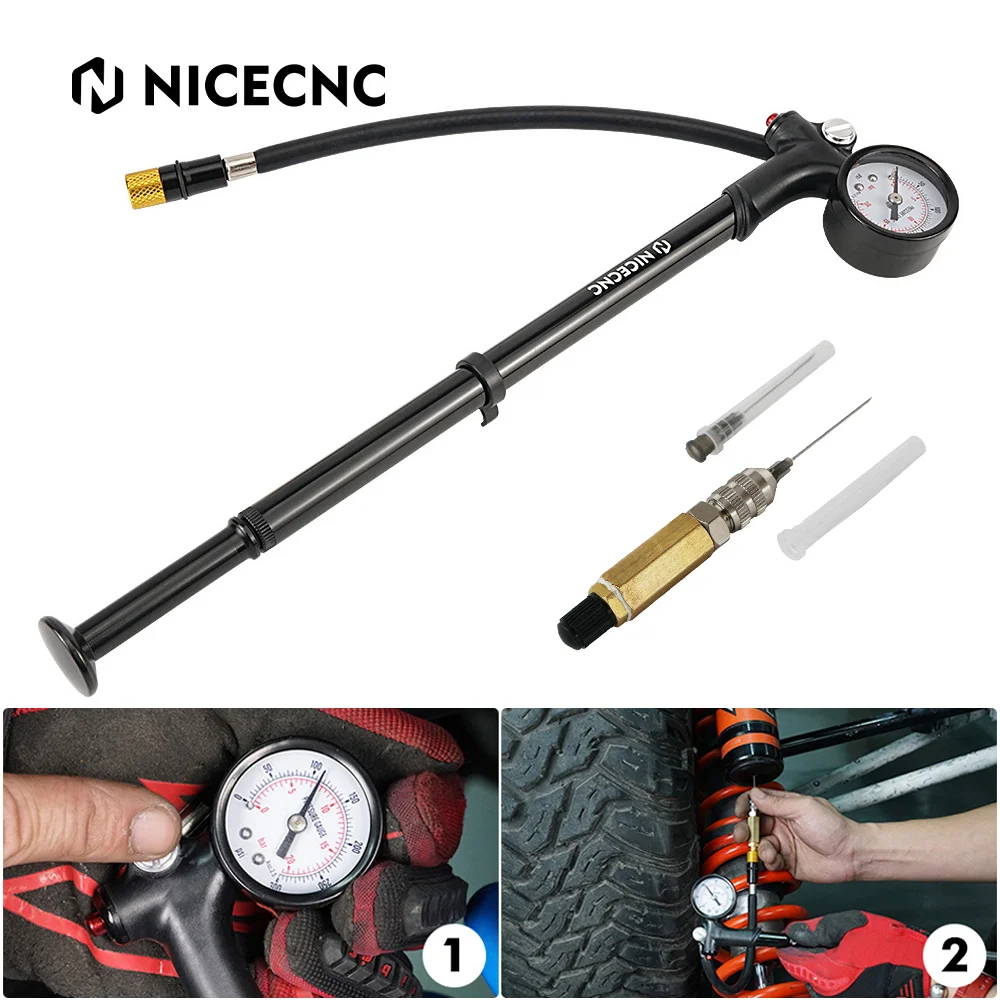 ATV UTV 300psi طقم مضخة التعليق شوكة صدمة مضخة هواء النيتروجين إبرة عدة لكام آم ياماها هوندا بولاريس RZR القطب الشمالي القط