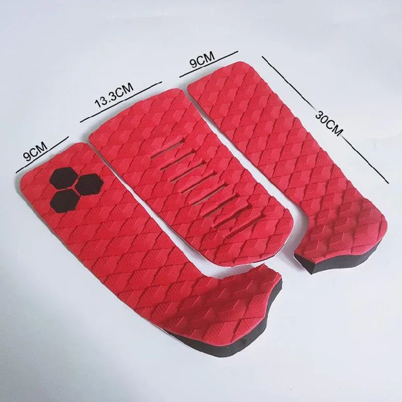 1set Colorful Surfboard Traction Pad Deck Grip long/short Kiteboard surf Support plate Super glue EVA Non-Slip Foot Tail Pads - Image 5