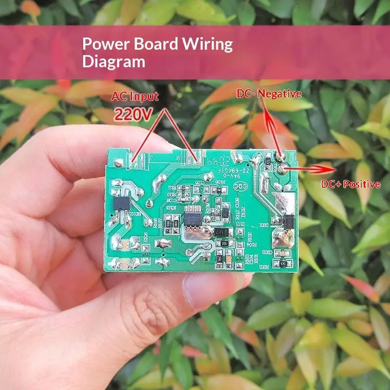 12V 1A Isolation Power Supply Module Low Ripple Power Board for LED Light Monitoring Safe Home Installation