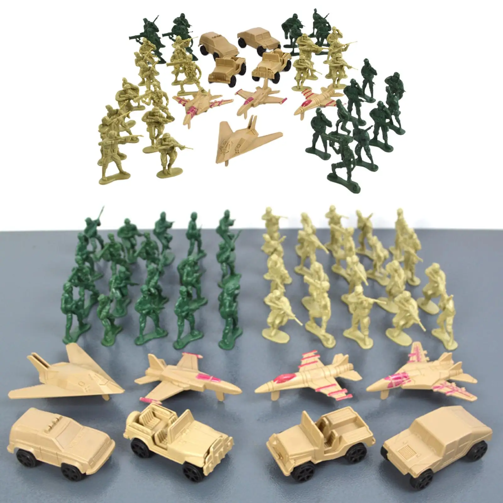 48x Solider Figures Set for Kids Educational Toy Pretend Play Party Favors