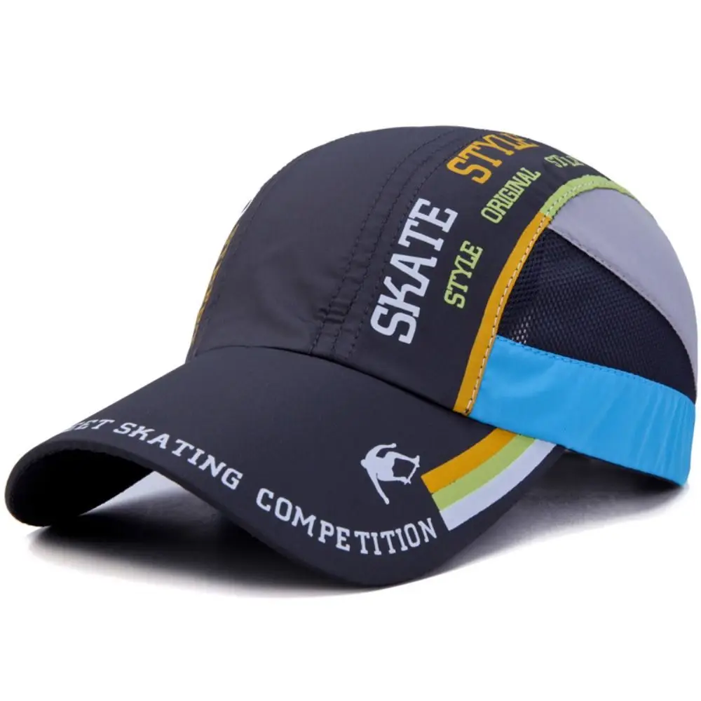 Quick Drying Quick Drying Hat Letter Patchwork Breathable Sunshade Baseball Hat Ultra Thin Comfortable Breathable Baseball Cap image 4