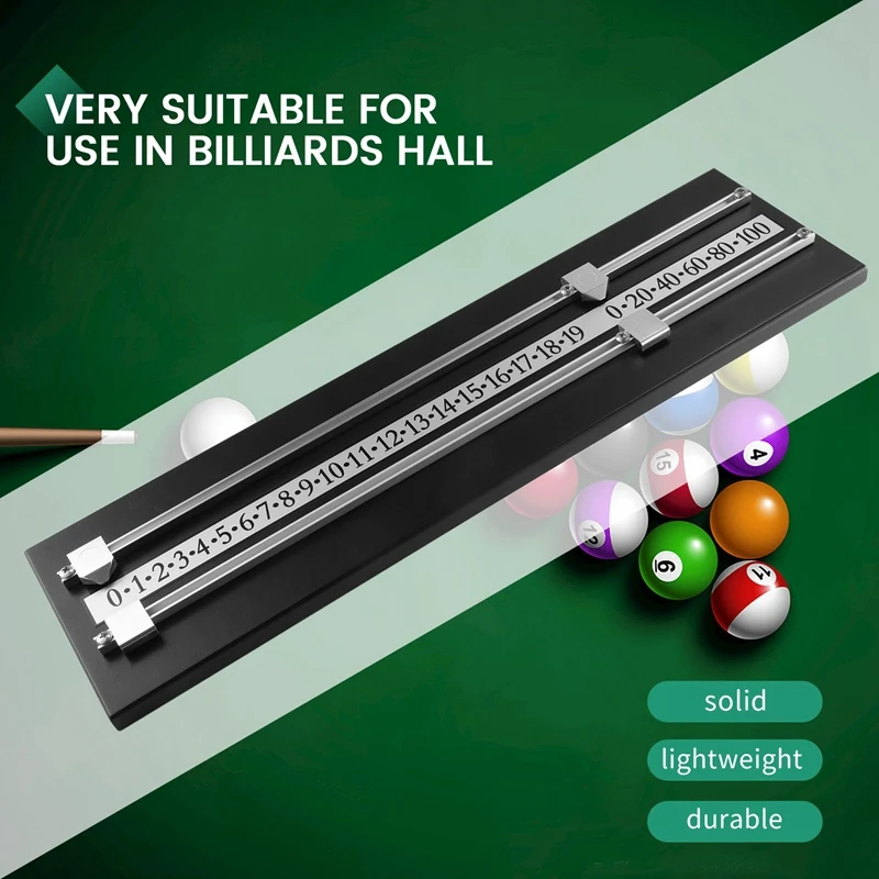 Snooker Scoreboard Complete With Scorer/Rails And Pointers For Billiard Lovers Snooker Game Billiard Score Keeper