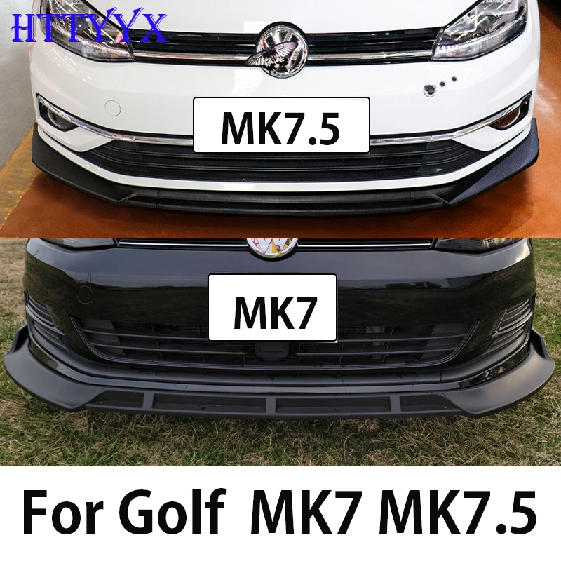 

For Golf 7 7.5 MK7 MK7.5 STANDARD TSI TDI 2012-2020 Maxton Style Front Bumper Splitter Lip Diffuser Body Kit Spoiler Guard