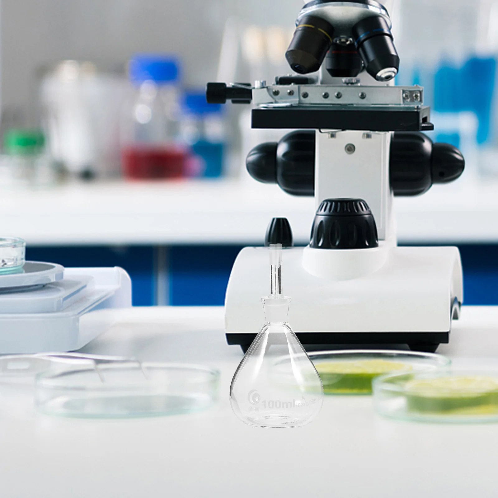 

High Quality Glass Reagent Bottle 25Ml 50Ml 100Ml with Stopper for Laboratory Density Specific Gravity Test Glass Bottles