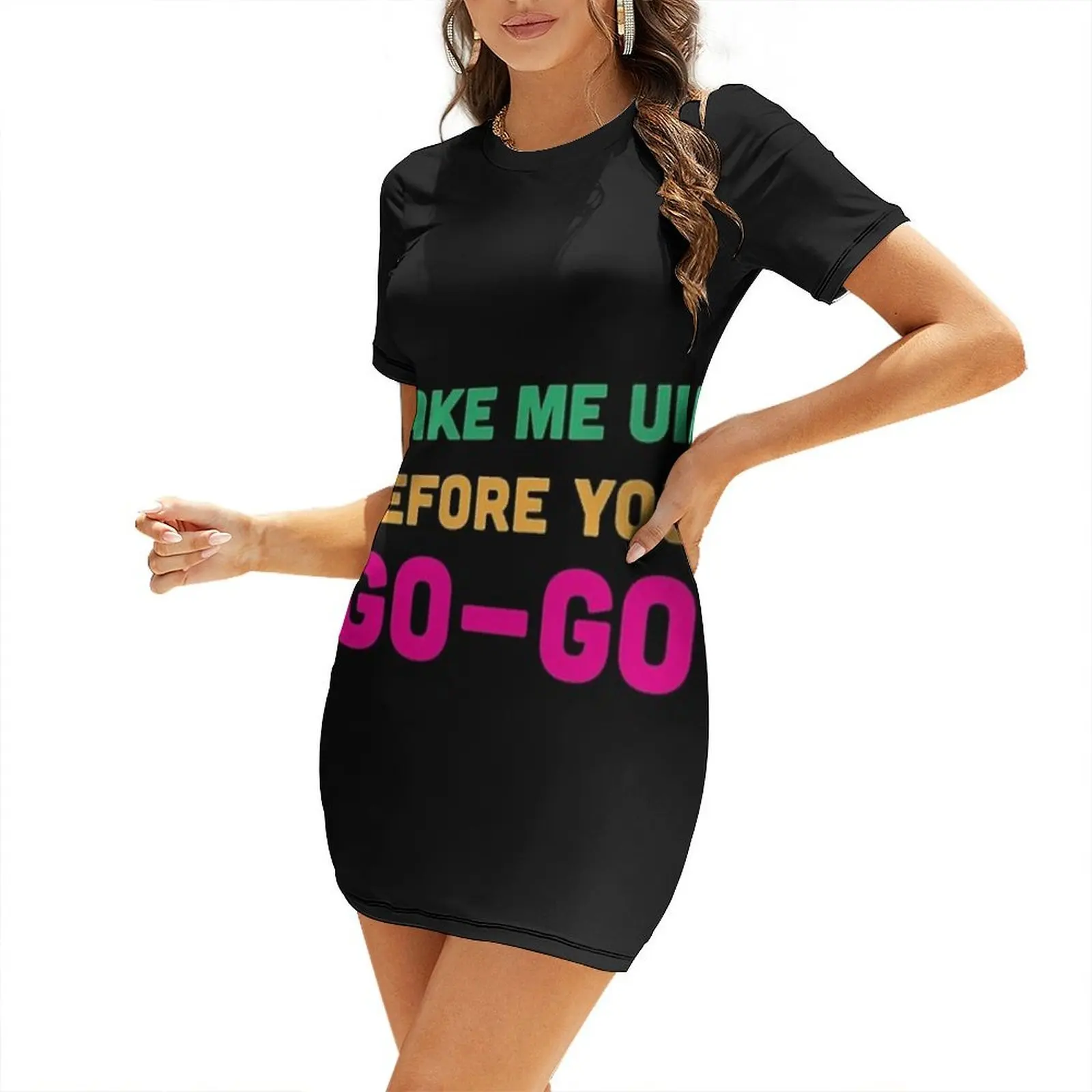

Wake Me Up Before You Go Go Classic Short-Sleeved Dress women's dresses luxury luxury dress