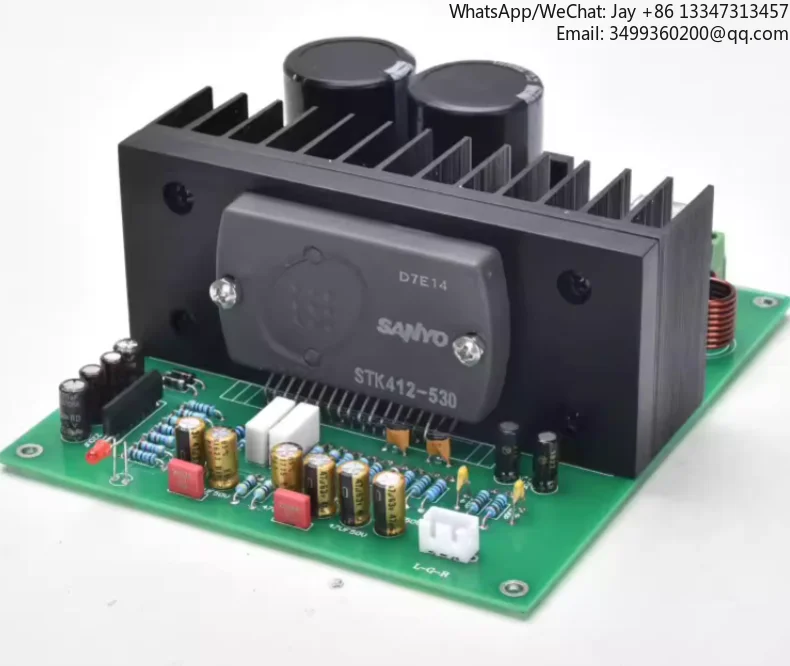 

Высокомощная толстоплёночная плата усилителя мощности STK412-530 от STK (готовая печатная плата)