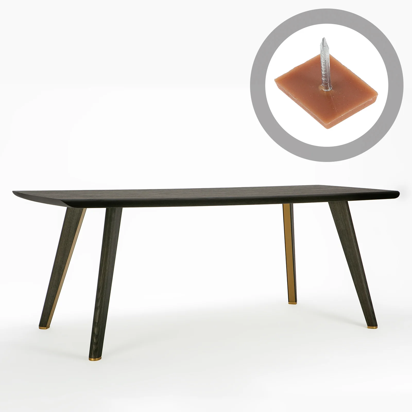 

30Pcs Rectangular Furniture Leg Pads Antislip Plastic Table Chair Feet Glides Easy Installation Antiskid Gripper Spikes