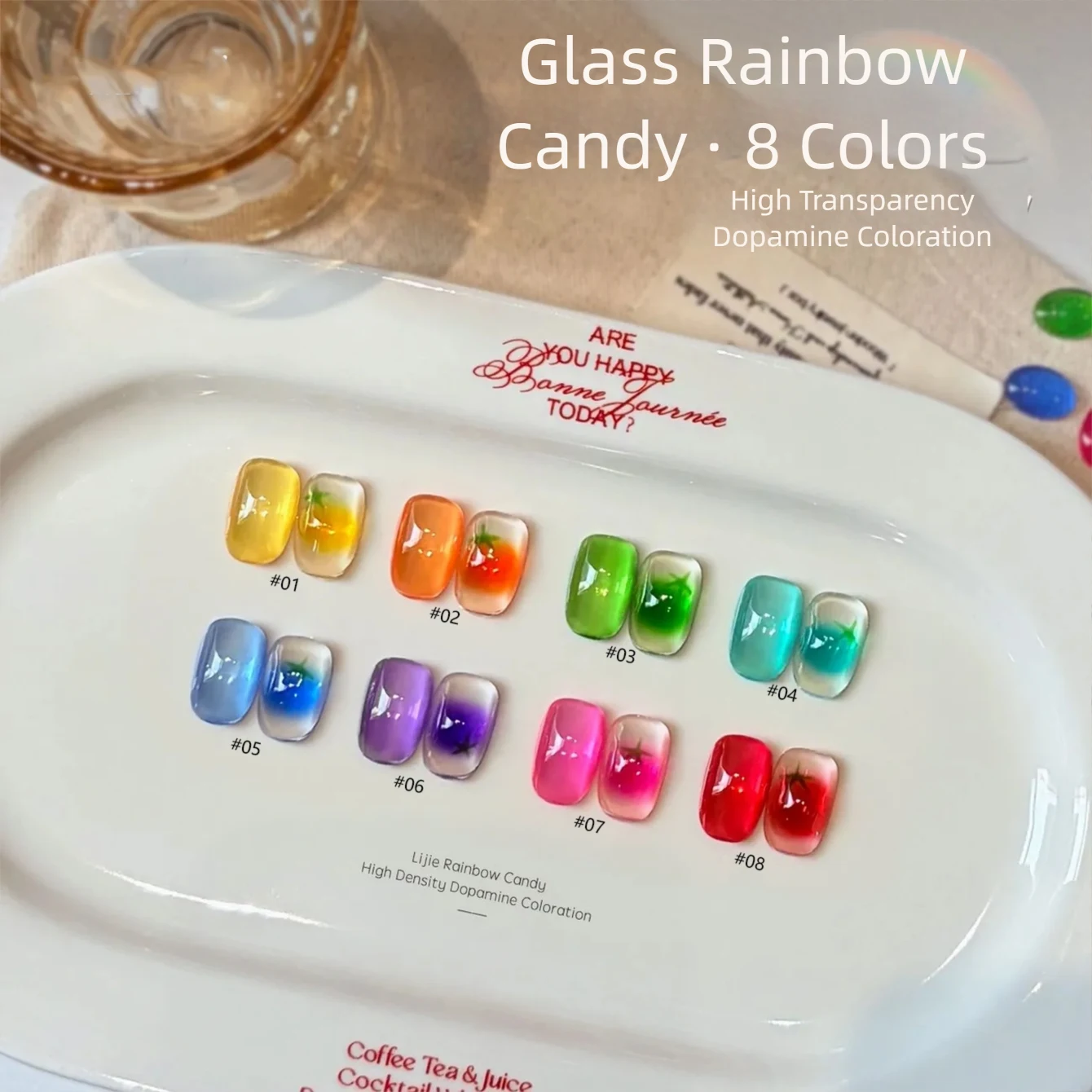 Nail Art Trend 2026 - MIANEL Seven-Color Glass Series Gel Nail