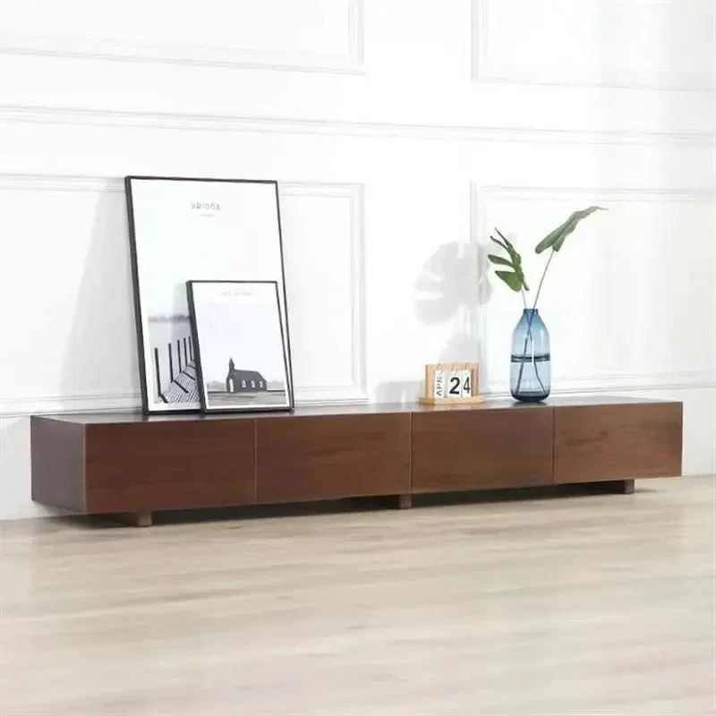 Solid wood TV cabinet Modern simple audio-visual cabinet