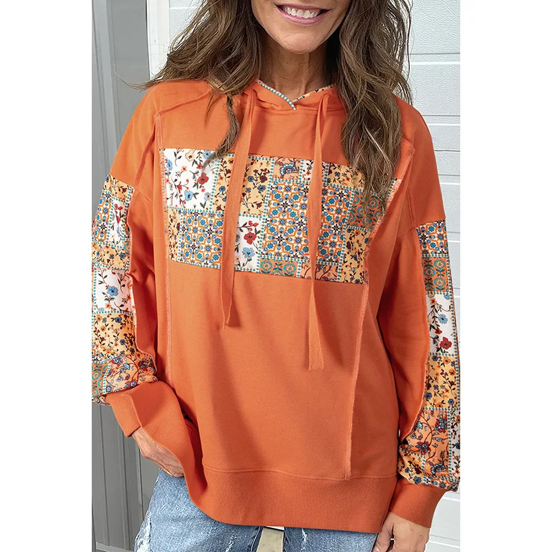 

Новый осенний пуловер 2025, топ с капюшоном на шнурке для женщин, повседневная свободная толстовка в европейском и американском стиле