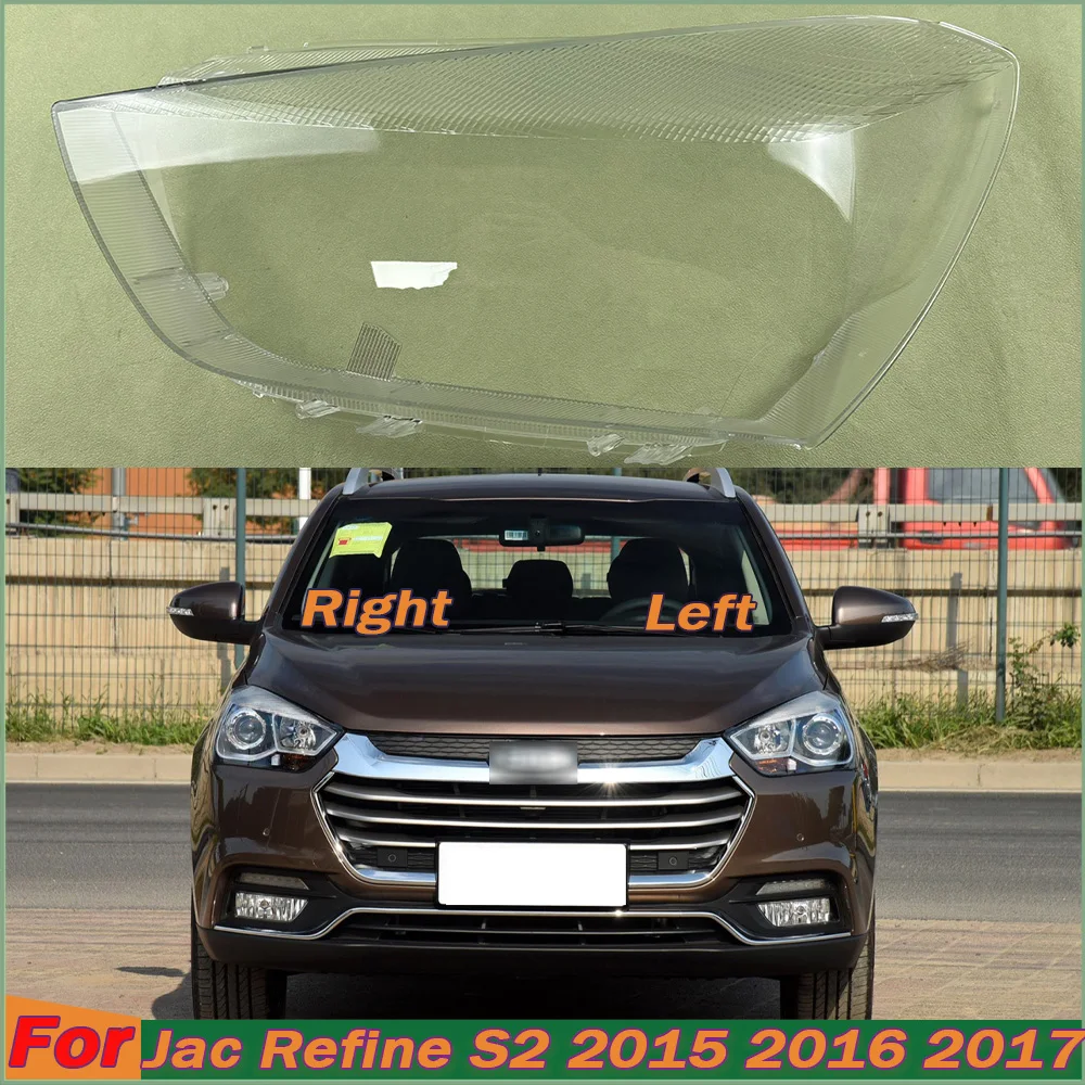 Headlight Mask Lampshade Lamp Shell Plexiglass Replace Original Lens For Jac Refine S2 2015 2016 2017 Transparent Headlamp Cover