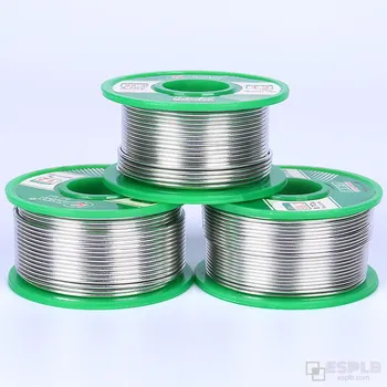 ESPLB 무연 주석 납땜 와이어, 송진 코어 납땜 용접 납땜 다리미, Sn99.3 Cu0.7, 50G, 0.5 0.6 0.8 1.0 1.2 1.5 2.0mm, 1 개