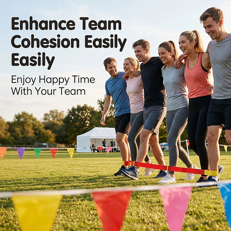 3/6/8/10 Players Outdoor Fun Games for Adults Team Building Multiple Footsteps Teamwork Sensory Training Interactive Sports Toys