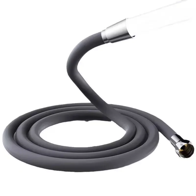 

Новый силиконовый гибкий гладкий душевой шланг высокого давления для ванной комнаты 1,5/2/3 м, гибкий ручной антиобмоточный GI/2, универсальная трубка