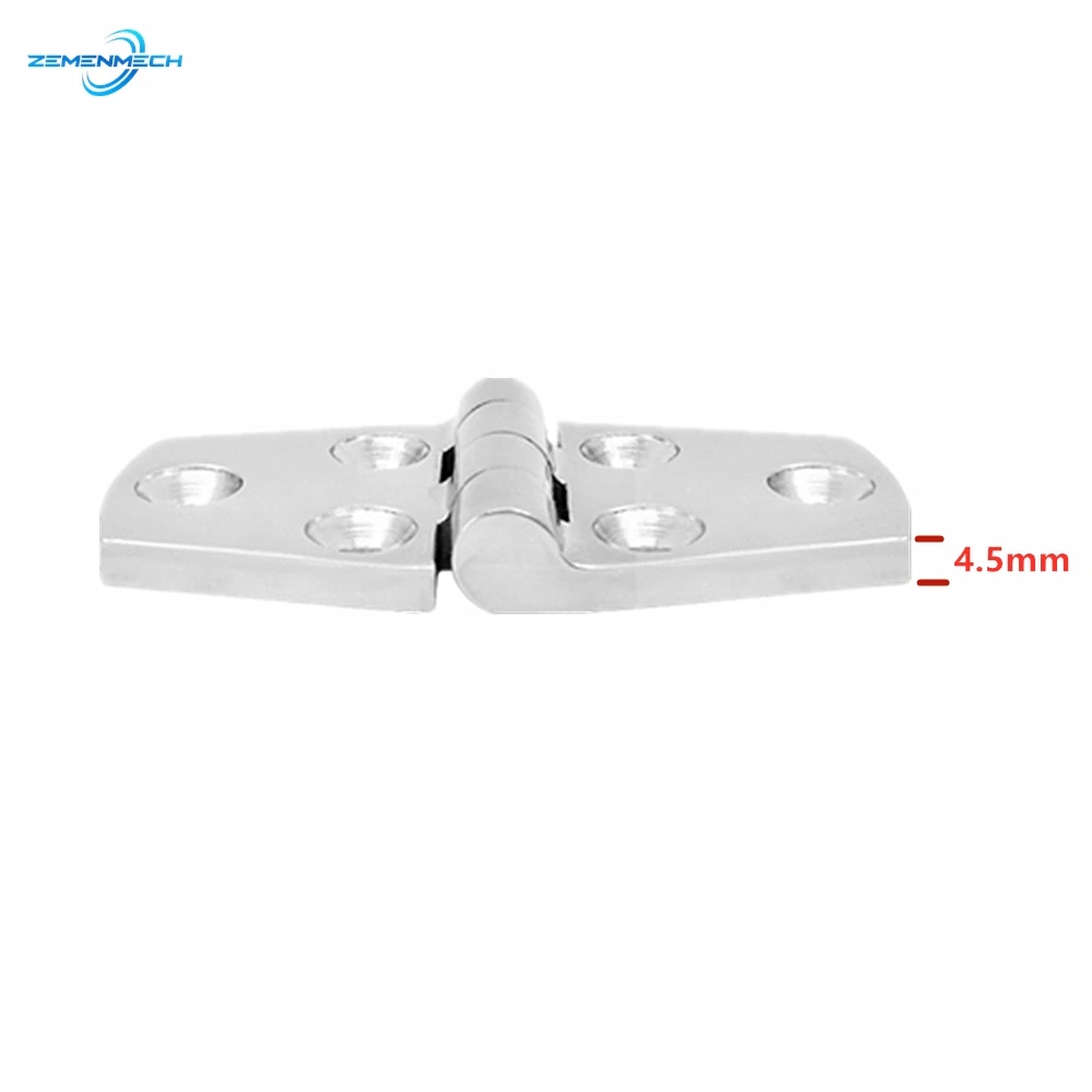 2PCS 316 Stainless Steel 38*76mm Heavy Duty Marine Grade Cast Boat Caravan RV Deck Cabinet Drawer Door Strap Butt Hinge Hardware