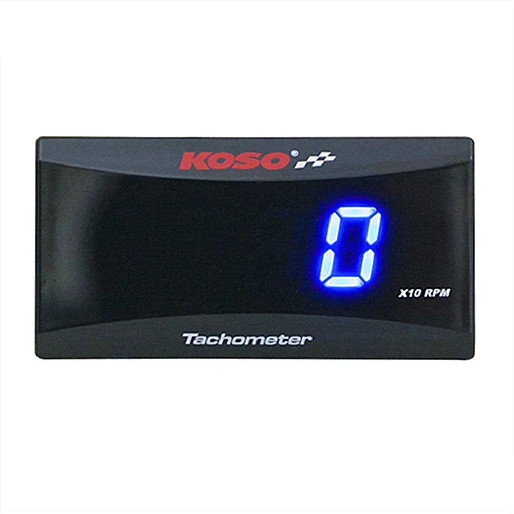 Koso Mini RPM Meter Digital Square LCD Display Engine Tach Hour Tachometer Gauge for Racing Motorcycle BMW YAMAHA KAWASAKI