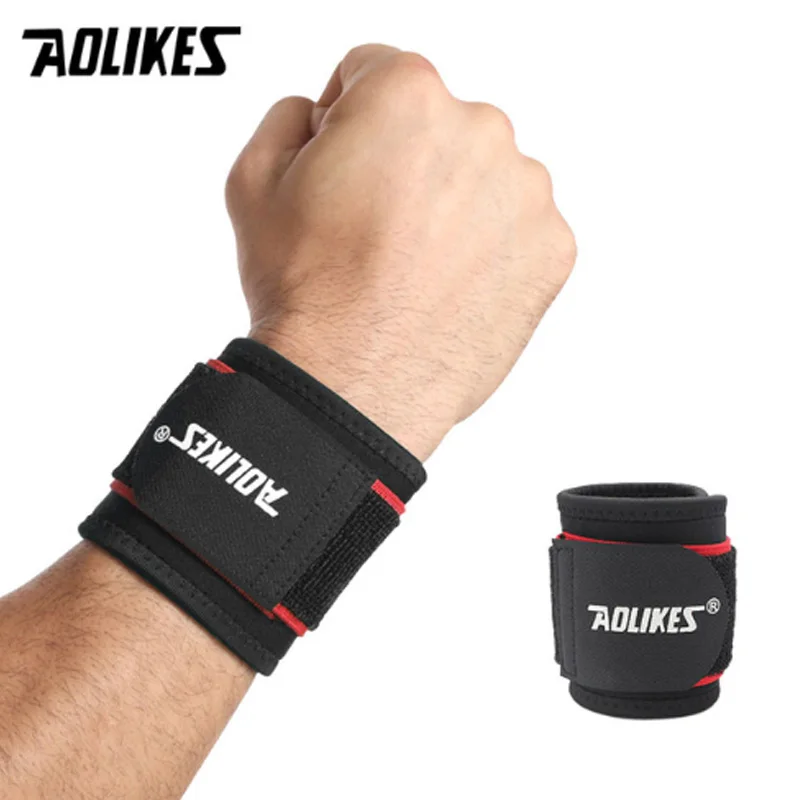 1Pc Weight Lifting Fitness Wrist Guards Gym Sport Training Wrist Wrap For Men Bandage Hand Support Band Anti-sprain Wrist Brace