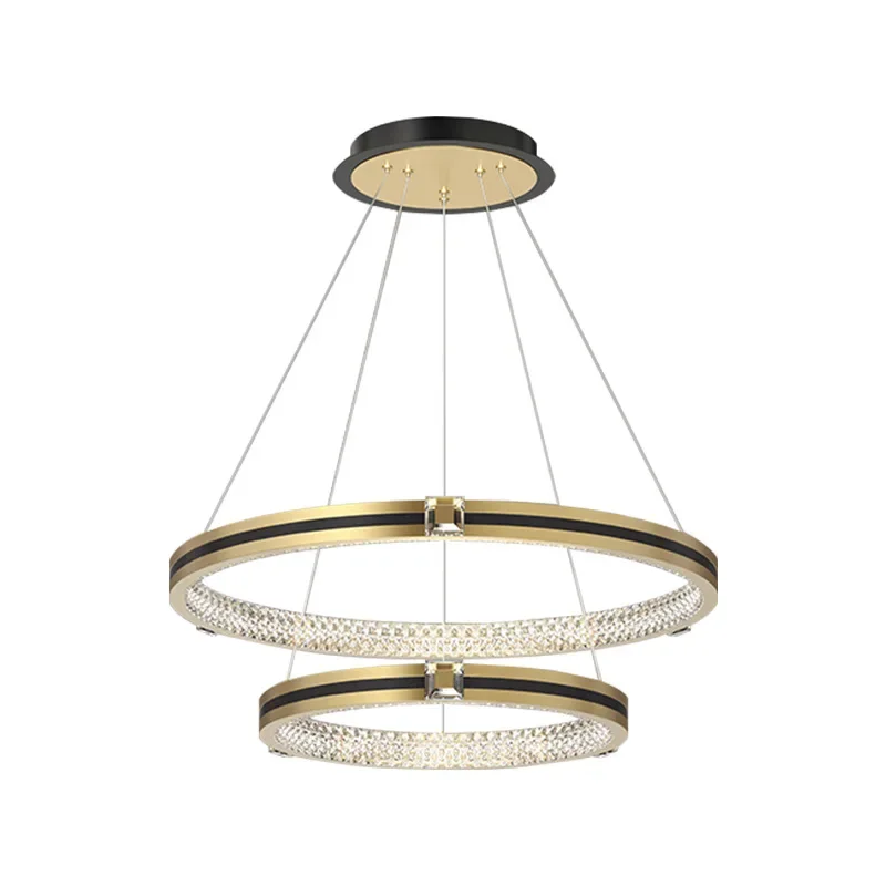 

2024 new dining room chandelier modern simplicity living room dining room bedroom circular staircase designer art round